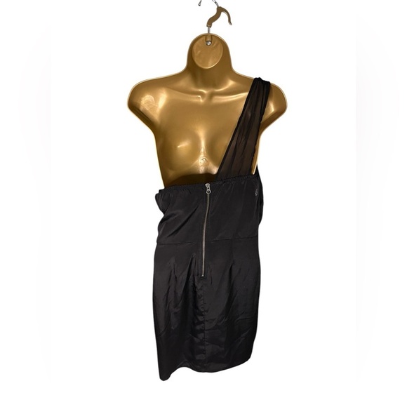 Volcom Party of Dots One Shoulder Little Black Dress S Juniors - Picture 3 of 10